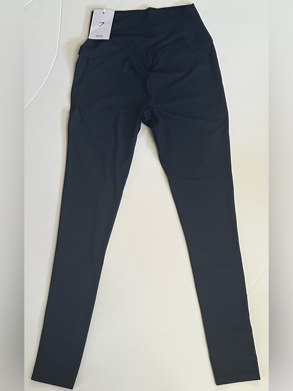 Gymshark Women's Black Body Fit High Waist Directional Ribbed Legging Size Small - Picture 5 of 16